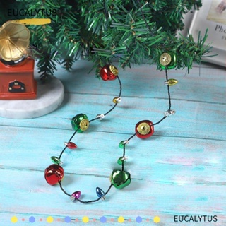 Eutus สร้อยคอ จี้หลอดไฟ LED เรืองแสง กระพริบไฟฟ้า ของขวัญคริสต์มาส