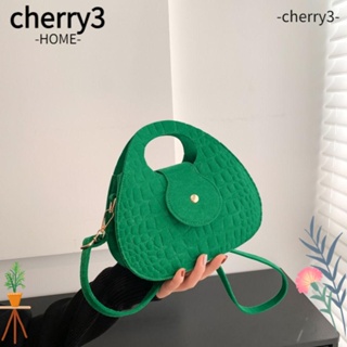 Cherry3 กระเป๋าถือ ทรงโท้ท ลายหนังจระเข้ น้ําหนักเบา สีพื้น สําหรับผู้หญิง