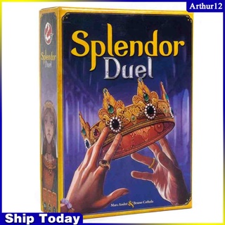 Arthur Splendor Duel Board Game การ์ดเกมกลยุทธ์ เพื่อความบันเทิงตอนกลางคืน สําหรับเด็ก ครอบครัว ปาร์ตี้