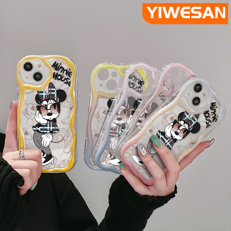 สําหรับ-iphone-14-pro-max-14-plus-13-pro-max-13-mini-เคสการ์ตูนแฟชั่น-มินนี่-ขอบคลื่น-เคสโทรศัพท์ใส-ใหม่-เนื้อครีม-กันกระแทก-เคสซิลิโคน