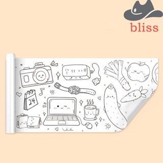 Bliss ม้วนกระดาษวาดภาพระบายสีน้ํา กราฟฟิติ Diy ของเล่นสําหรับเด็ก