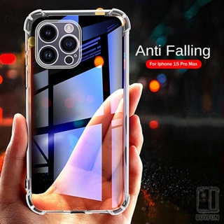 Clear Airbags Shockproof Cover For iPhone 13 12 14 15 Pro Max 15+ 12mini 13mini TPU Soft Case Anti-Knock Protect shell