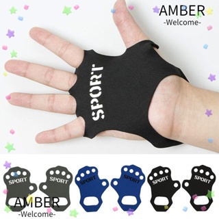 Amber ถุงมือออกกําลังกาย ป้องกันฝ่ามือ ระบายอากาศ ทนทาน น้ําหนักเบา สะดวกสบาย สําหรับเล่นกีฬา ยิม