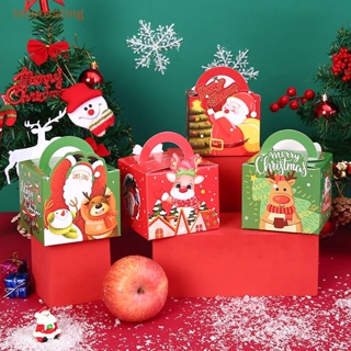 [Interesting] กล่องของขวัญคริสต์มาส พร้อมที่จับ สําหรับใส่ช็อคโกแลต เค้ก ลูกอม คุกกี้ DIY