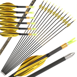 31 "ภายใน 4.2mm ลูกธนูคาร์บอนบริสุทธิ์หนึ่งพันตรง SP700-1000 Archery Spiral Arrow Composite Bow Race