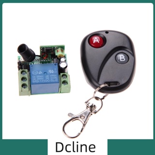 [Dcline.th] ใหม่ DC12V 10A 1CH รีโมทคอนโทรลไร้สาย สวิตช์ส่งสัญญาณ พร้อมตัวรับสัญญาณ