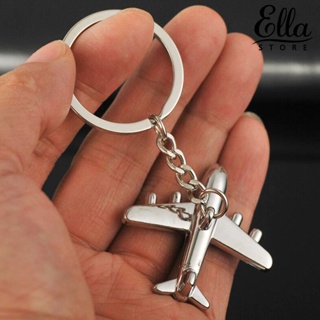 Ellastore123 พวงกุญแจ จี้รูปเครื่องบินพลเรือน ขนาดเล็ก ทนทาน สร้างสรรค์ สําหรับของขวัญ