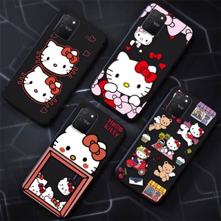 สําหรับ Samsung Galaxy S7 Edge S8 S9 S10 Plus S10E S10 Lite M80S A91 เคสโทรศัพท์ซิลิโคน TPU แบบนิ่ม ลายการ์ตูนคิตตี้ กันกระแทก