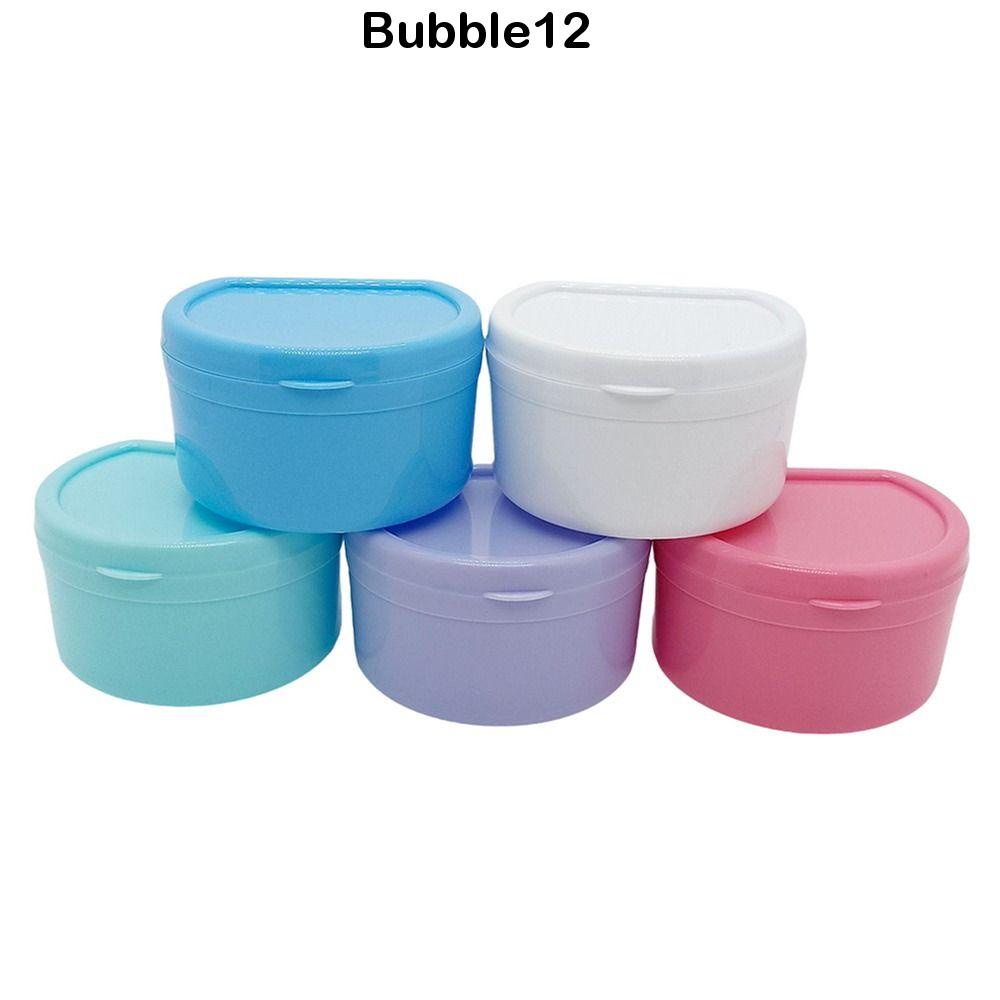 bubble-กล่องพลาสติกเก็บฟันปลอม-แบบพกพา-หลายสี
