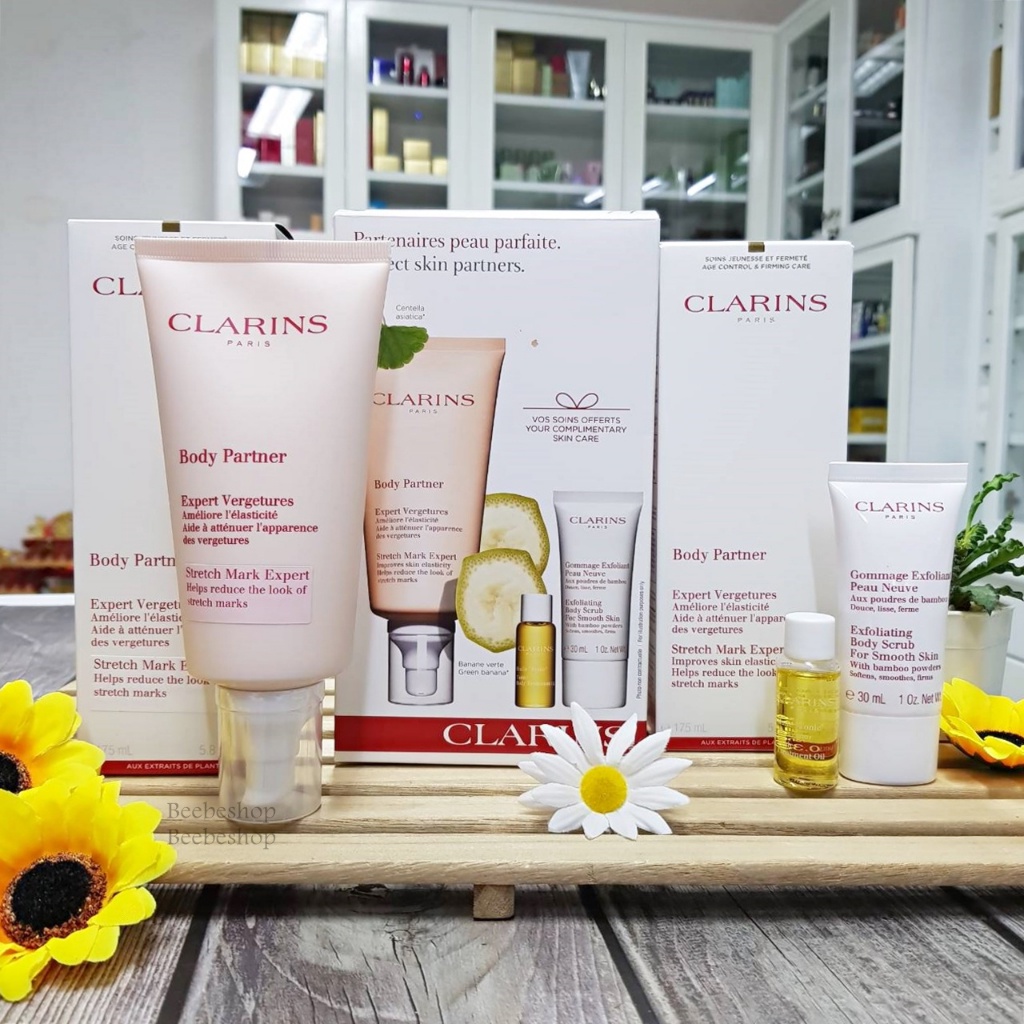 Clarins Body Partner Stretch Mark Expert 175ml โลชั่นลดรอยแตกลาย ...