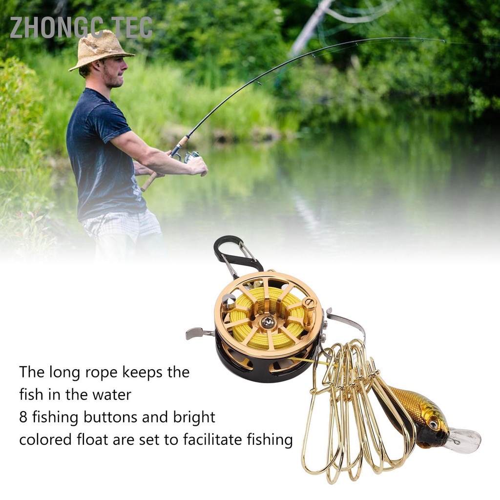 Zhongc Tec Live Fish Lock สแตนเลสสตีลล็อคหัวเข็มขัด Telescopic ตกปลาแบบ ...