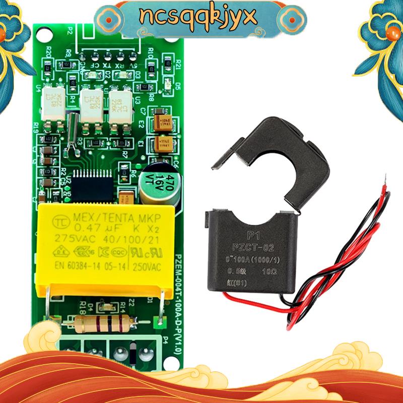 อะไหล่โมดูลทดสอบแรงดันไฟฟ้า 100A PZEM 004T 3.0 Version Wattmeter+Open CT Kwh Meter สําหรับ Arduino TTL COM2 COM3 COM4 ncsqqkjyx