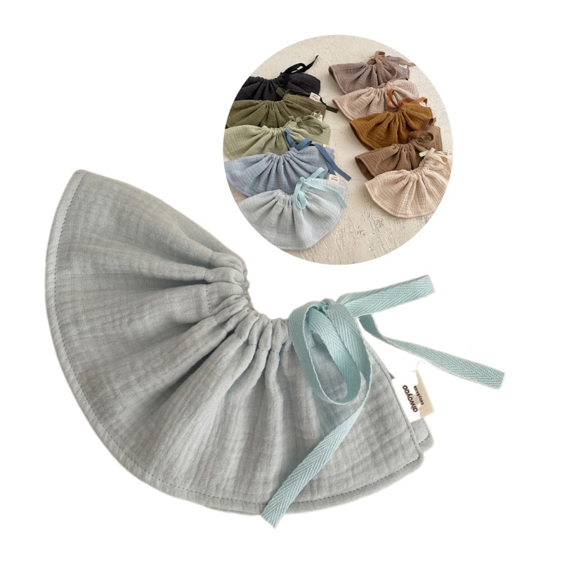 Innlike1 ผ้ากันเปื้อนเด็กดูดซับนุ่ม 4 ชั้นผ้าฝ้ายเด็ก Drool Bibs Spit