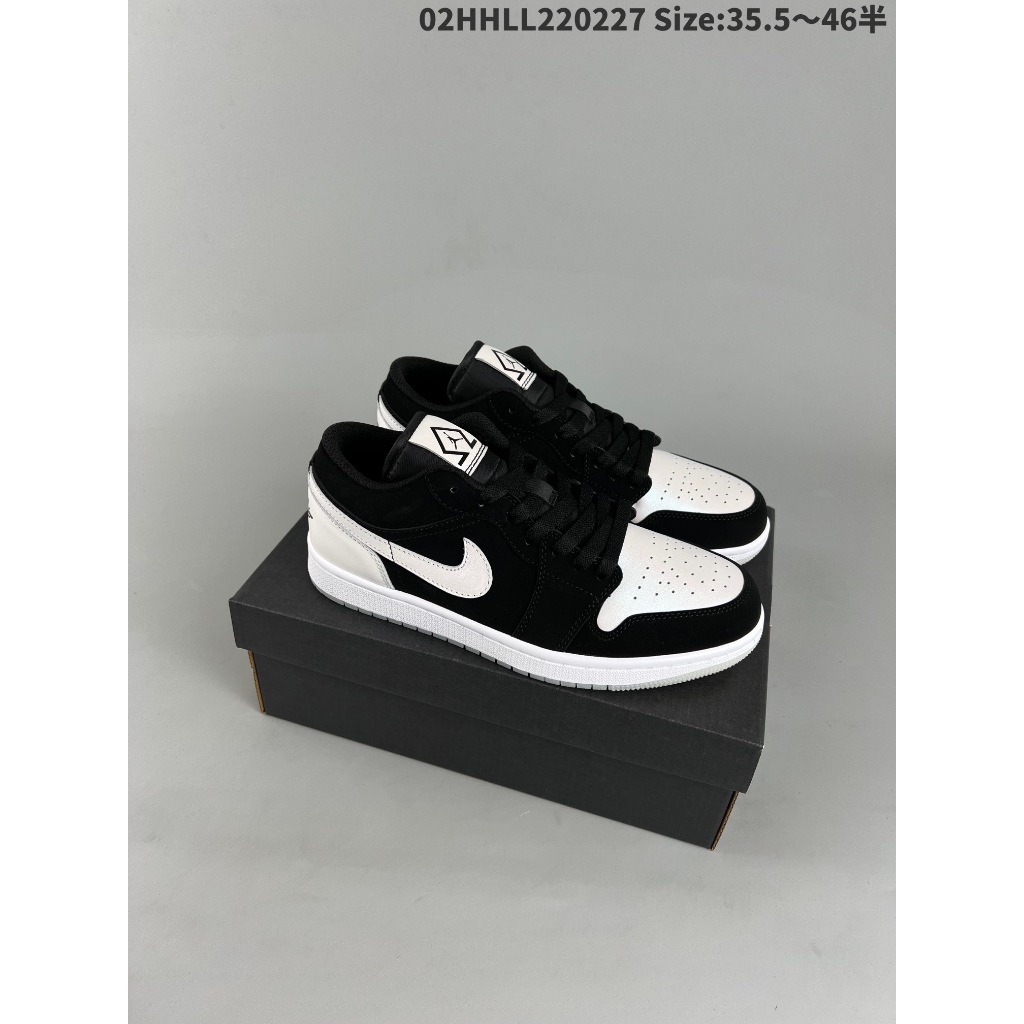 Nike Lowest Price Air Jordan 1 Retro Low Black White Diamond DH6931001