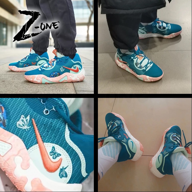 ♞Nike Nike Onhand Paul PG 6 NRG " Butterflies " Basketball Shoes Sneakers For Men With