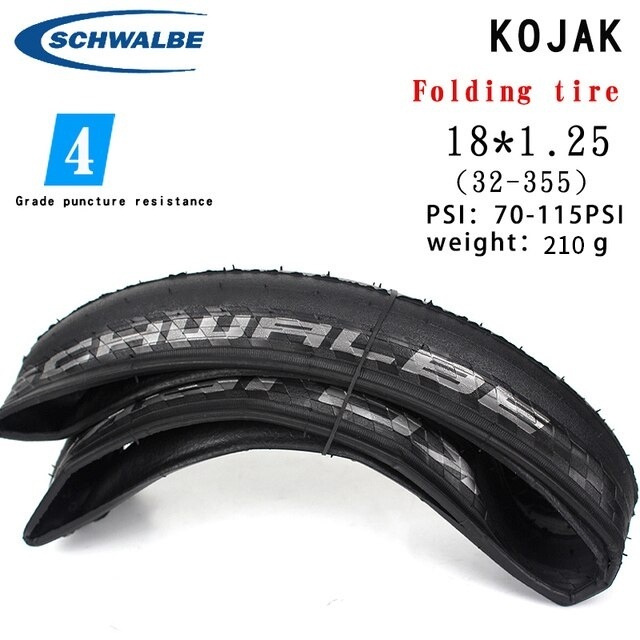 Schwalbe Kojak ยาง18*1.25 32-355สำหรับเดินทางแบบสปอร์ตยาง18 Schwalbe Kojak ยาง18*1.25 32-355สำหรับเดินทางแบบสปอร์ตยาง18