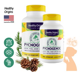 เฮลท์ตี้ ออริจินส์ พิกโนจินอล 30 mg Healthy Origins Pycnogenol French Marine Pine Bark สารสกัดเปลือกสนฝรั่งเศส /กินร่...