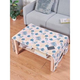 M137🇹🇭 ผ้าปูโต๊ะกาแฟ ผ้าปูโต๊ะดอกไม้ ออแกไนเซอร์ ผ้าคลุมโต๊ะ Table Cloth Coffee table cover pockets, tables (จากไทย)