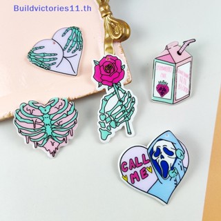 Buildvictories11 จี้อะคริลิค รูปน้ําผลไม้ ฮาโลวีน DIY สําหรับทําเครื่องประดับ TH