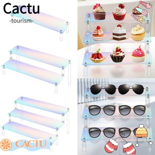 Cactu ชั้นวางของอะคริลิค 1-3 ชั้น ทนทาน อเนกประสงค์ สําหรับวางเครื่องประดับ น้ําหอม