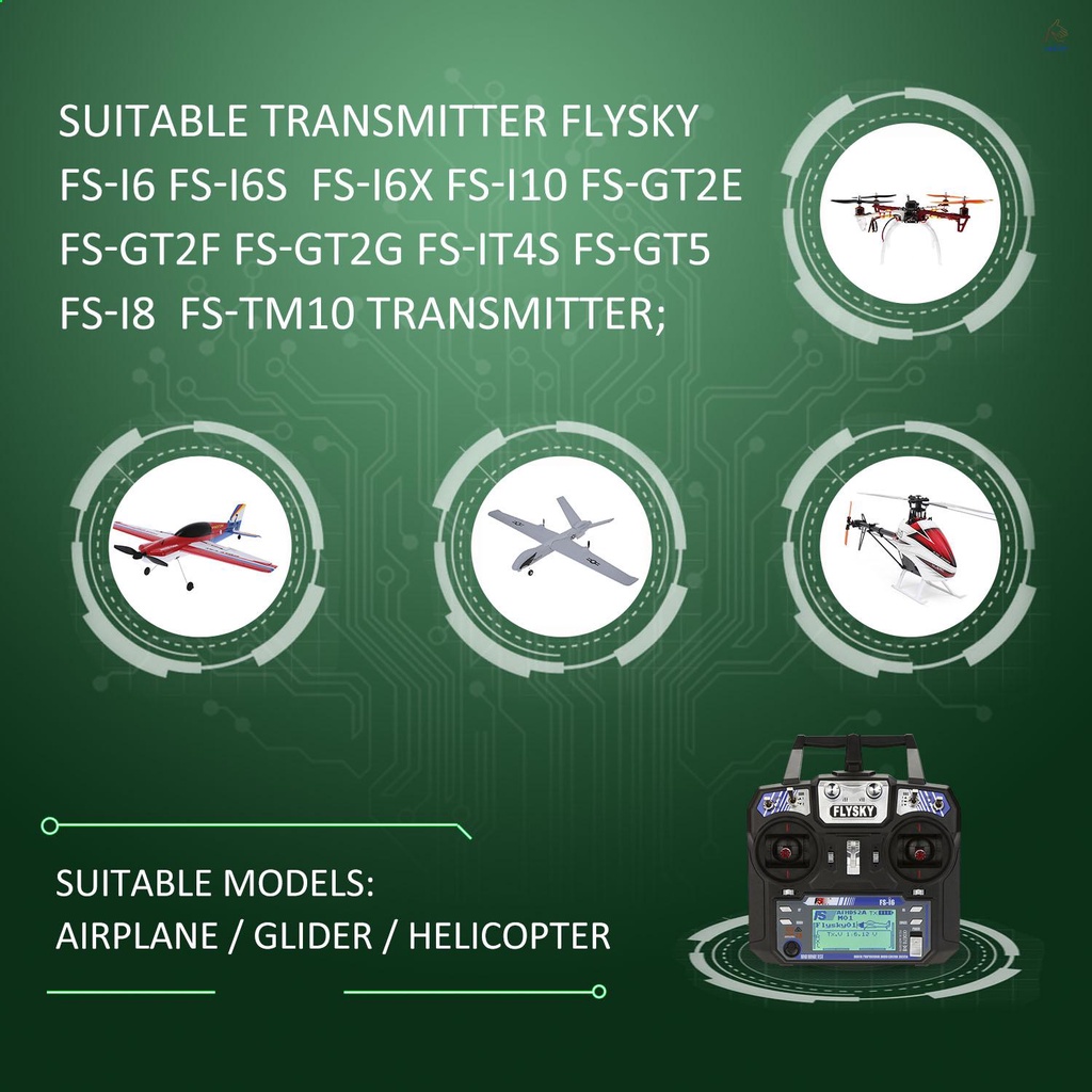 flysky-ตัวรับส่งสัญญาณ-fs-ia10b-2-4g-10ch-สําหรับ-flysky-fs-i6-fs-i6s-fs-i6x-fs-i10