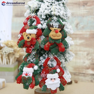 Dreamforest จี้ตุ๊กตาซานตาคลอส สโนว์แมน คริสต์มาส ขนาด 16 ซม. สําหรับแขวนตกแต่งบ้าน เทศกาลคริสต์มาส G5H9