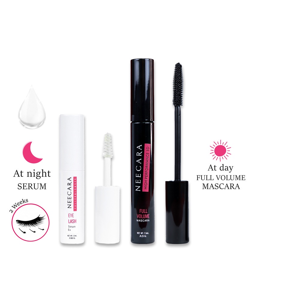 nee-cara-eyelash-set-serum-mascara-n192-neecara-นีคาร่า-มาสคาร่า-บำรุงขนตา-x-1-ชิ้น-abcmall