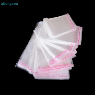 Abongsea 100 ชิ้น / ถุง OPP ใส ซีล กาวในตัว พลาสติก เครื่องประดับ บ้าน ถุงบรรจุ ดี