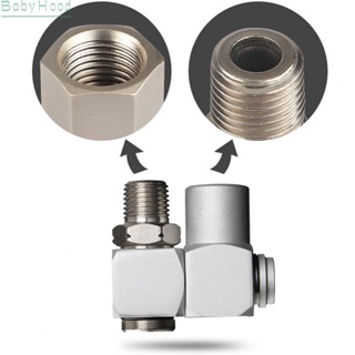 【Big Discounts】Air Connector Pneumatic Part Silver Universal Adapter 1pcs 360° Adapter Air Hose#BBHOOD