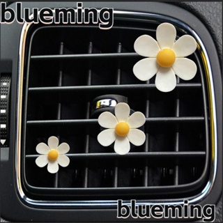 Blueming2 คลิปหนีบน้ําหอมปรับอากาศรถยนต์ รูปดอกเดซี่ สีแคนดี้ อุปกรณ์เสริม สําหรับตกแต่งภายในรถยนต์ 3 ชิ้น ต่อชุด