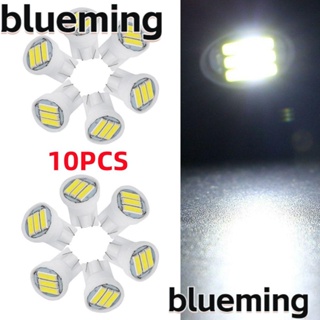 Blueming2 หลอดไฟ LED COB 7020 3SMD สีขาว สําหรับติดป้ายทะเบียนรถยนต์ 10 ชิ้น