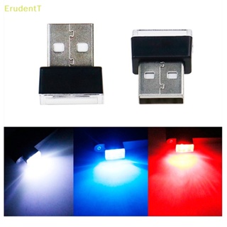 [ErudentT] หลอดไฟนีออน LED USB ขนาดเล็ก สําหรับตกแต่งภายในรถยนต์ [ใหม่]