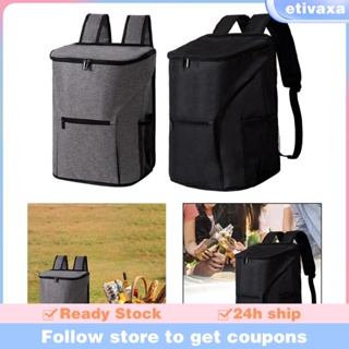 [Etivaxa] กระเป๋าเป้สะพายหลัง มีซิป น้ําหนักเบา สําหรับเดินป่า ชายหาด ท่องเที่ยว