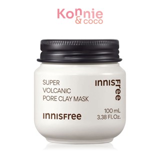 Innisfree Super Volcanic Pore Clay Mask 2X 100ml โคลนมาสก์หน้าสูตร 10 ประสิทธิภาพในหนึ่งเดียว.