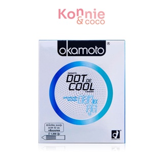 Okamoto Dot De Cool Condom 52mm [2pcs] ถุงยางอนามัย โอกาโมโต ดอท เดะ คูล 2ชิ้น.