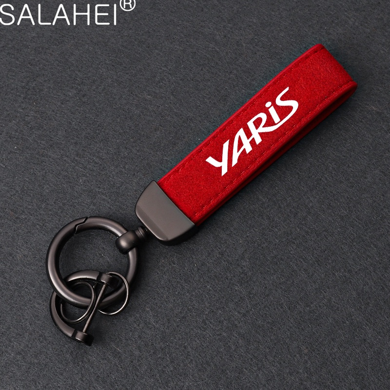 สําหรับ Toyota Yaris 2004 2008 2018 รถอุปกรณ์เสริม Key Chains พวงกุญแจ ...
