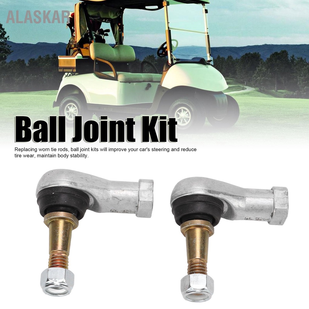 ALASKAR 2 ชิ้น/เซ็ต Club Car Tie Rod Ends Ball Joint Kit 70902G01