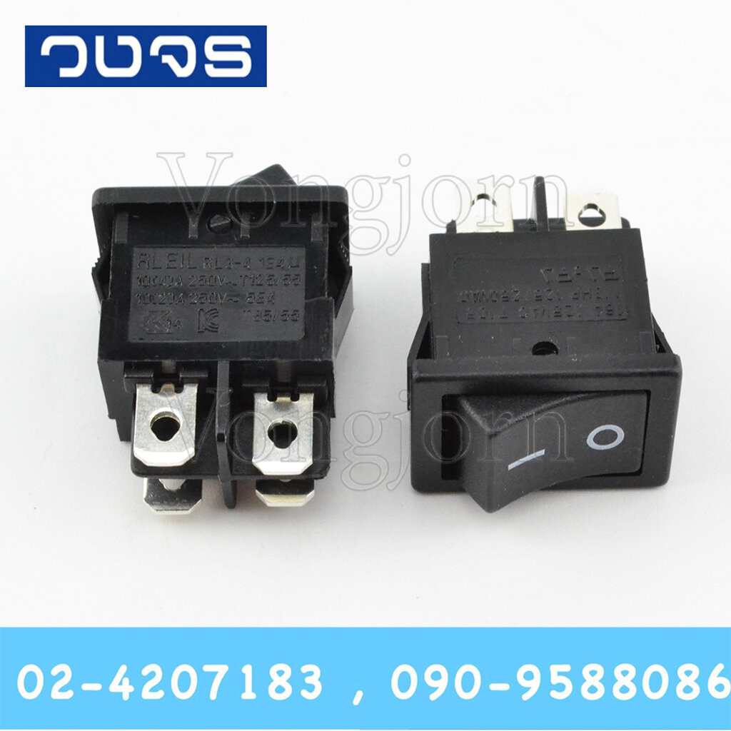 Switch RLEIL RL3-421-H-2-BK 10A 4ขาON-OFF สีดำ | Shopee Thailand