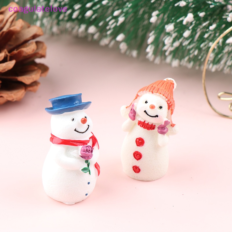 coagulatelove-ตุ๊กตาฟิกเกอร์เรซิ่น-รูปปั้นคู่คริสต์มาส-ขนาดเล็ก-diy-สําหรับตกแต่งสวนเด็ก-1-คู่