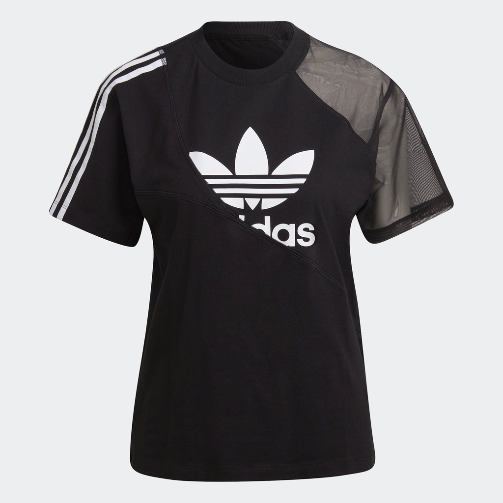 adidas-ไลฟ์สไตล์-เสื้อยืด-adicolor-split-trefoil-ผู้หญิง-สีดำ-hc7039