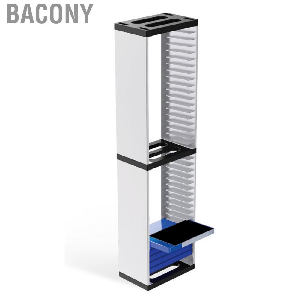 bacony-double-video-game-storage-tower-easy-to-assemble-rack-store-36-discs-for