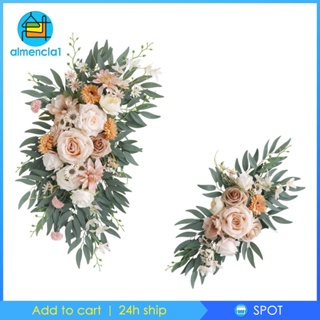 [Almencla1] ช่อดอกไม้ประดิษฐ์ สําหรับตกแต่งโต๊ะ งานแต่งงาน 2 ชิ้น