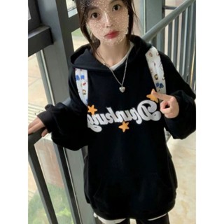 LUCIDREAM  เสื้อผ้าผู้ญิง แขนยาว เสื้อฮู้ด คลุมหญิง สไตล์เกาหลี แฟชั่น  สวย High quality คุณภาพสูง สวยงาม A28J11B 36Z230909