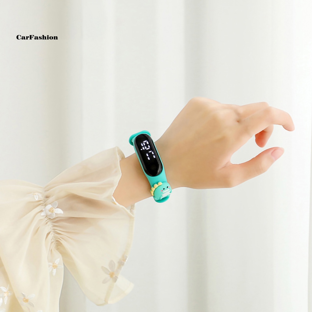 lt-carfashion-gt-นาฬิกาข้อมือดิจิทัลอิเล็กทรอนิกส์-led-กันน้ํา-ลายการ์ตูนตุ๊กตาน่ารัก-สําหรับเด็ก