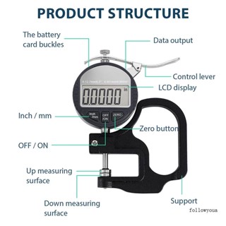 ลดกระหน่ํา เครื่องวัดความหนาดิจิทัล ไมโครมิเตอร์ 0 001 มม. 0 00005 12 7 มม. 0 5