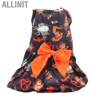 Allinit Halloween Dog  Cute Unique Pattern Comfortable Soft Holiday Outfit Clot Hbh