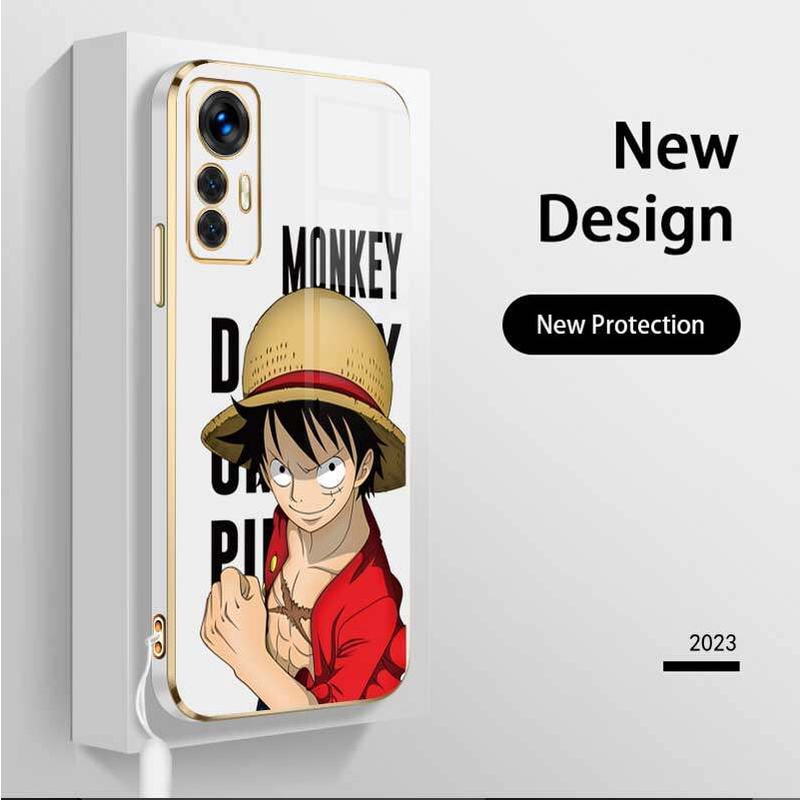 เคสโทรศัพท์มือถือ-ซิลิโคนนิ่ม-กันรอยกล้อง-ลายการ์ตูนลูฟี่-onepiece-หรูหรา-พร้อมสายคล้อง-สําหรับ-xiaomi-12-lite
