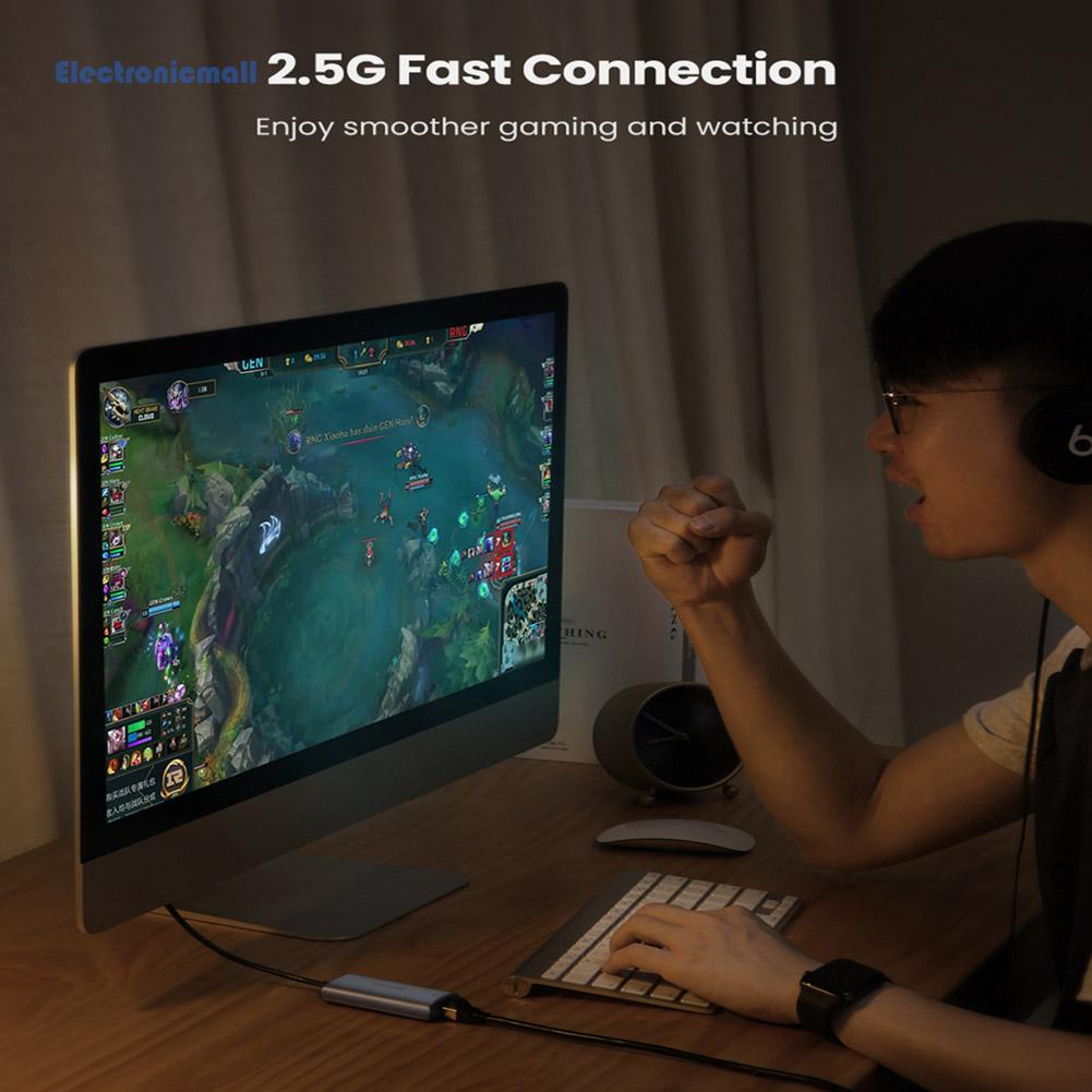 electronicmall01-th-อะแดปเตอร์เครือข่าย-usb-c-2500mbps-มีไฟแสดงสถานะในตัว-สําหรับแล็ปท็อป-คอมพิวเตอร์-โน้ตบุ๊ก