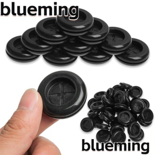 Blueming2 อะไหล่แหวนวาล์วยาง ทรงกระบอก สองด้าน สีดํา 50 ชิ้น