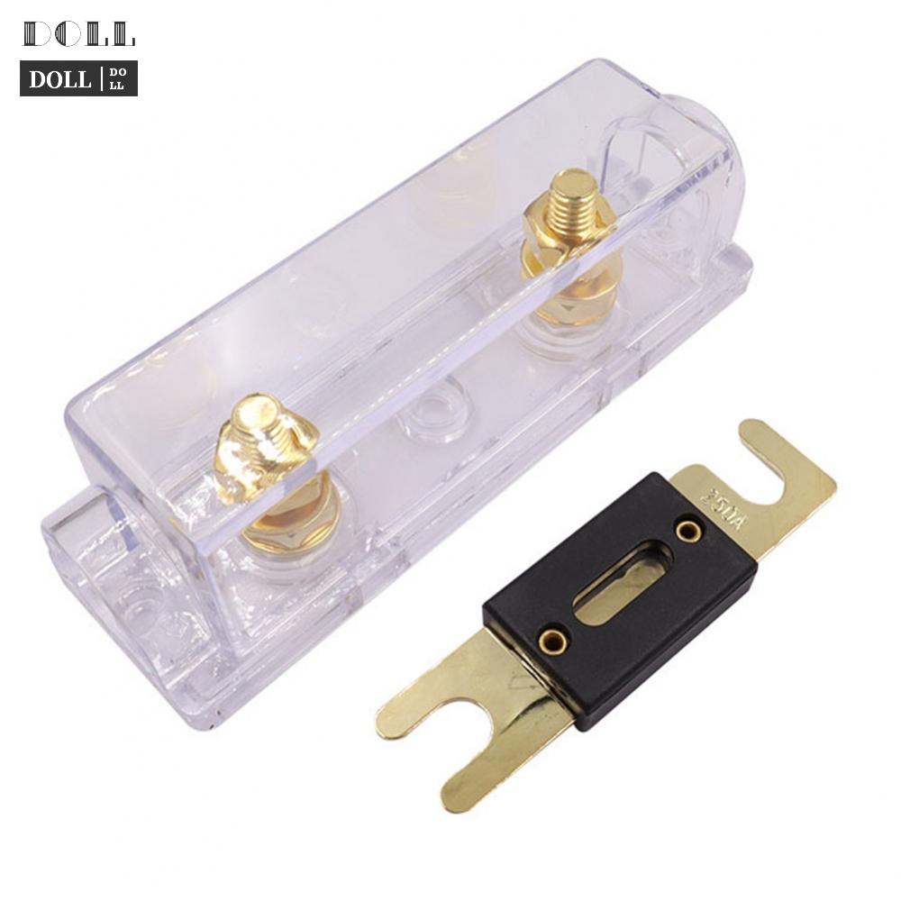 new-bolt-on-fuse-holder-for-cars-removable-clear-plastic-cover-nickel-plated-contact
